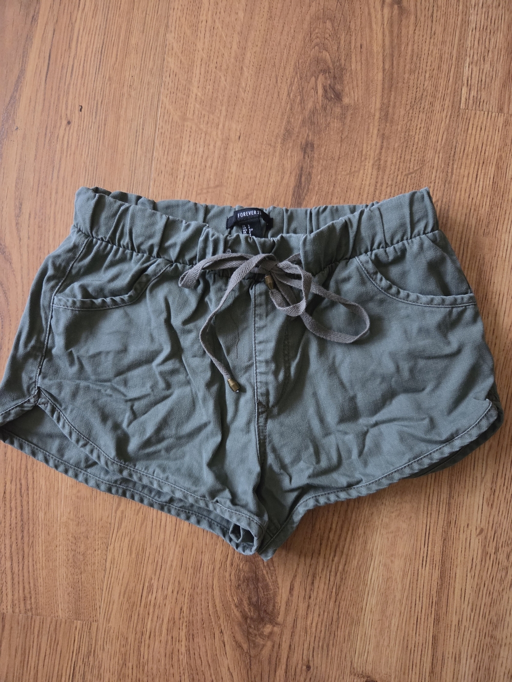 Forever 21 Olive Green Drawstring Women’s Shorts